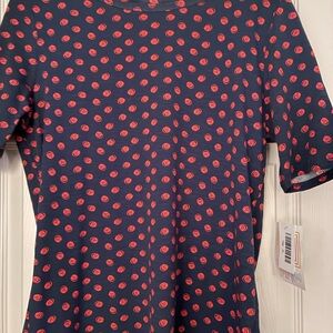 LuLaRoe Navy Gigi with Pink Dots Size XL NWT